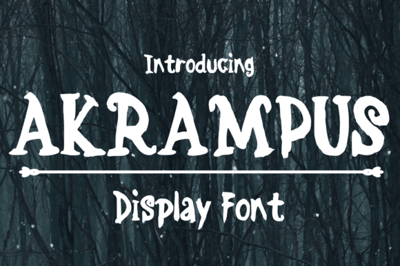 Akrampus: The Scary Christmas Display Font for Bold Designs