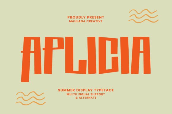 Aplicia Summer: The Versatile Display Typeface for Modern Brands