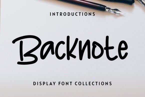 Backnote: The Handwritten Font That Elevates Your Brand