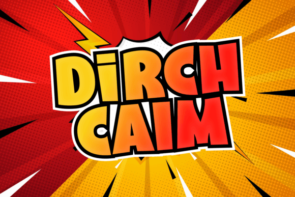 Dirch Calm: A Bold Comic Font for Joyful Designs