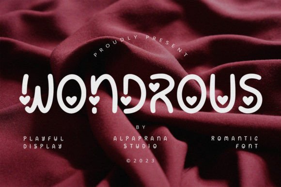 Evaluating Wondrous: A Modern Display Font for Romantic Branding