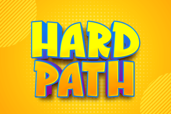 Hard Path: The Playful Display Font for Bold Designs