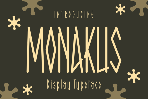 Monakus: A Quirky Font for Sweet Designs