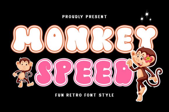 Monkey Speed: A Retro Bold Font for Playful Designs