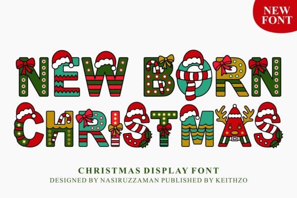 New Born Christmas: A Festive Font for Holiday Design
