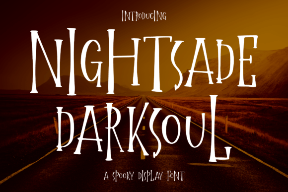 Nightsade Darksoul: A Spooky Display Font