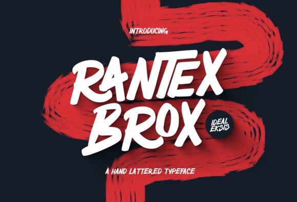 Rantex Brox: A Dynamic Brush Font for Expressive Design