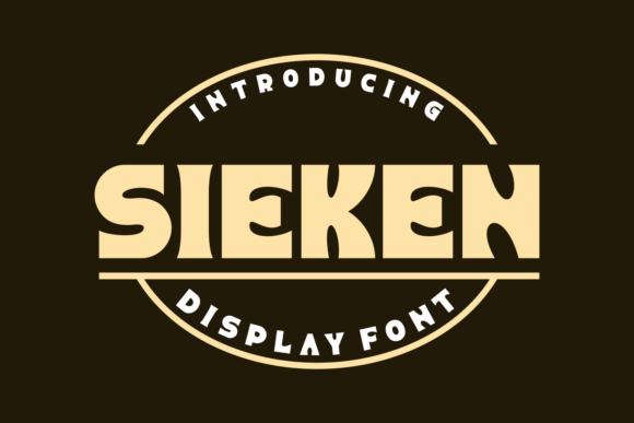 Sieken: A Unique Display Font for Modern Design