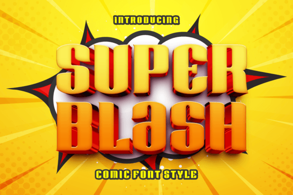 Super Blash: A Joyful Comic Font for Bold Designs