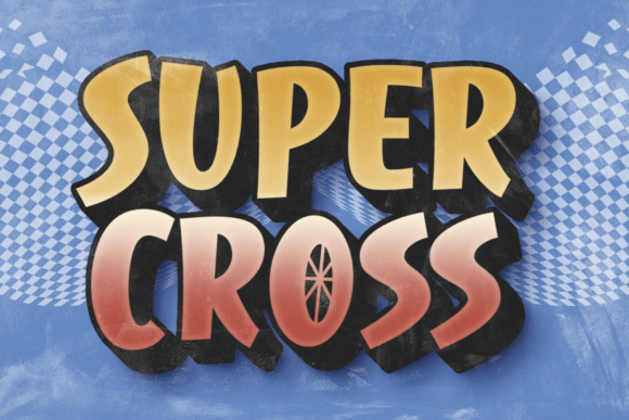 Super Cross: A Bold Comic Font for Modern Design