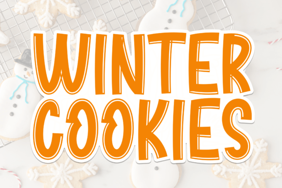 Winter Cookies: A Sweet Display Font for Festive Designs